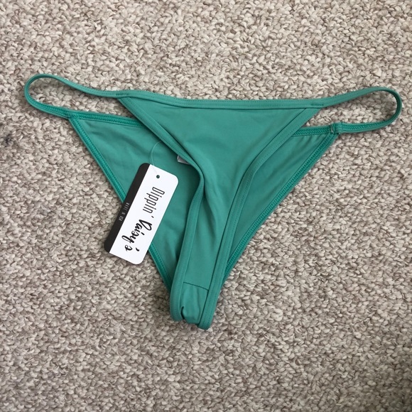 Sea Green Cheeky Swim Bottoms - Picture 5 of 8